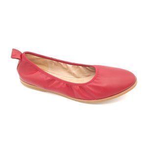 NEW Eileen Fisher Notion Ballet Flat Red Nappa Leather Women's 9.5 MSRP $155
